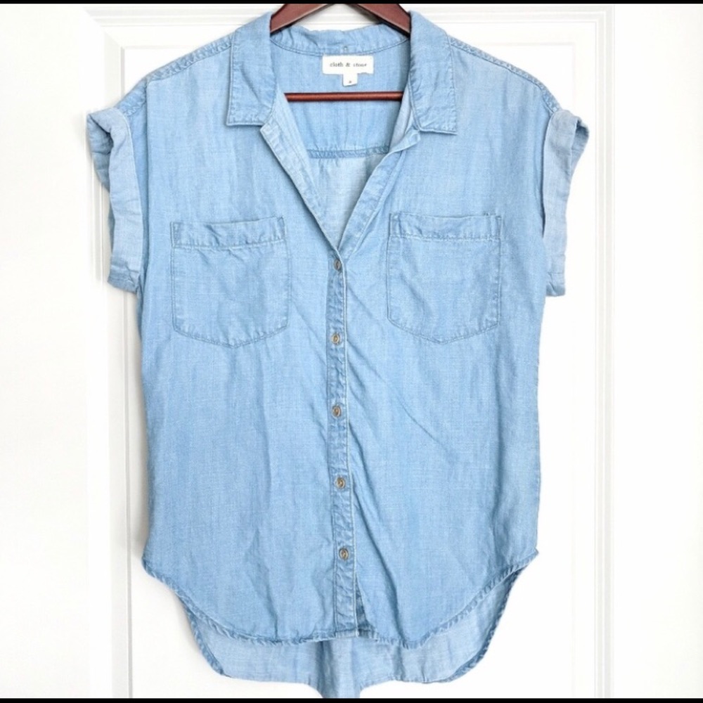 cloth and stone womans cambray button XS